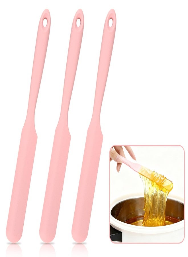 RAQEHO 3 Reusable Silicone Wax Spatula - Non-stick Wax Applicator Stir Sticks for Face Boby Hair Removal Waxing Accessories Removal Product Esthetician Supplies Professional For Home Beauty Salon Use. - Image 1
